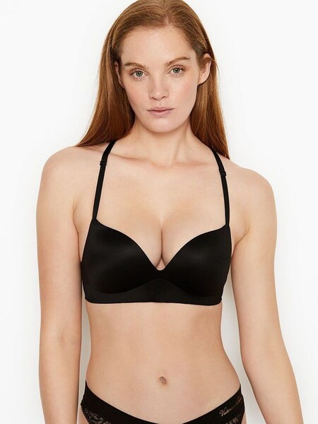 Black Smooth Non Wired Push Up Bra (P67206) | €22
