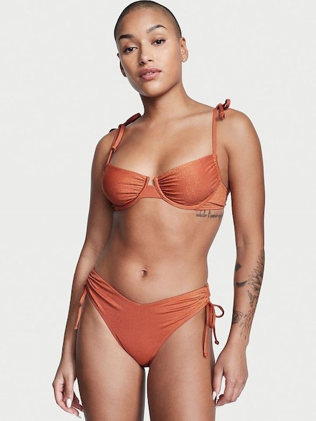 Brown Ginger Glaze Wired Bikini Top (P69080) | €29