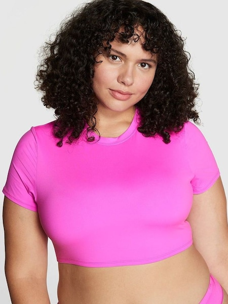 Pink Berry Super Soft Micro Fit Stretch Cropped T-Shirt (P70890) | €11