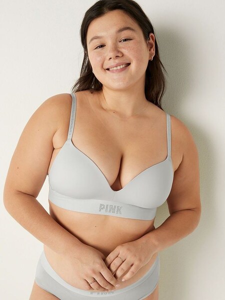 Grey Tint Smooth Non Wired Push Up T-Shirt Bra (P74586) | €15.50