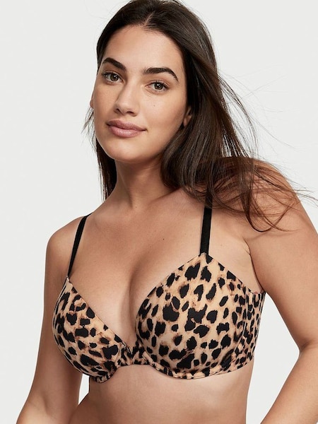 Leopard Brown Smooth Lightly Lined Demi Bra (P75687) | €23