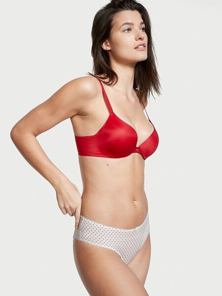 Mini Dots White Bow Ouvert Cheeky Knickers (P75768) | €5.50