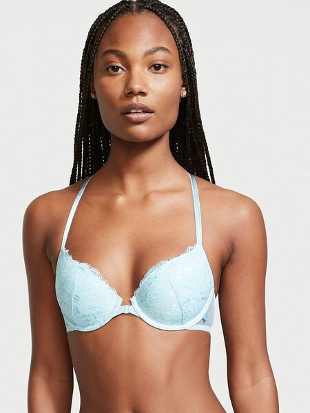 Purity Blue Lace Front Fastening Lightly Lined T-Shirt Bra (P78212) | €15.50
