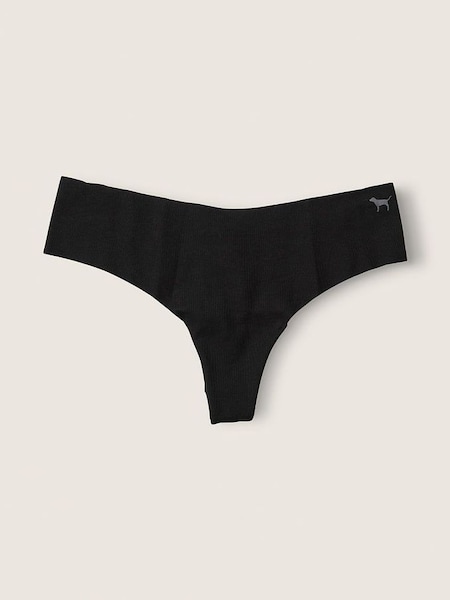 Pure Black No Show Thong Knickers (P79906) | €10.50
