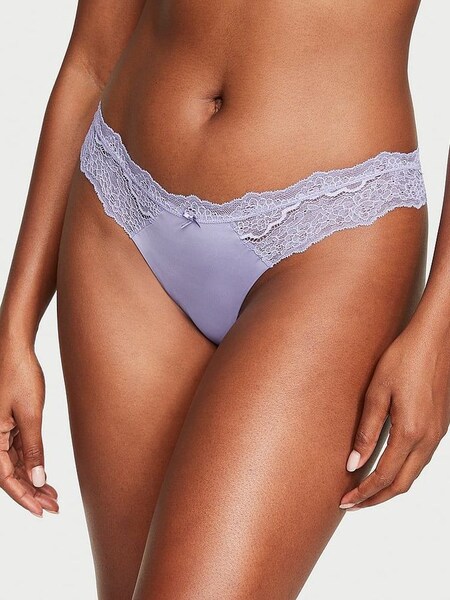 Star Lilac Purple Smooth Thong Knickers (P82911) | €7