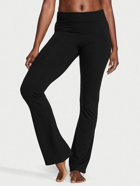Black Foldover Flare Legging (P89817) | €40