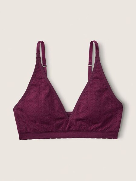 Rich Maroon Red Seamless Lightly Lined Bralette (P91923) | €11.50