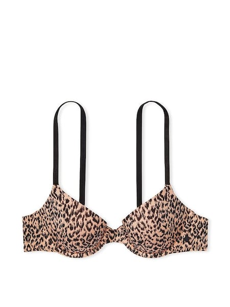 Brown Leopard Print Smooth Lightly Lined Demi Bra (P92725) | €15.50