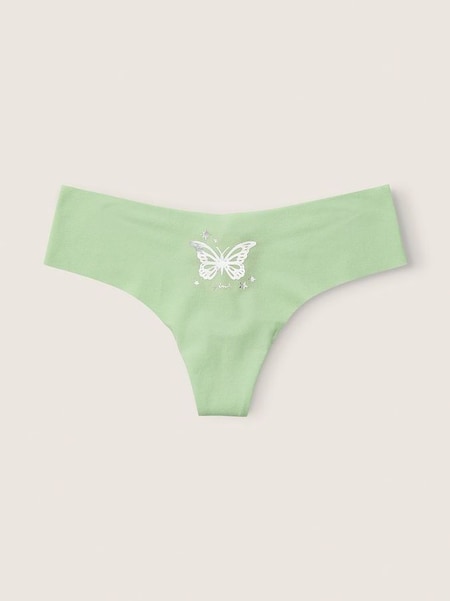 Soft Jade with Graphic Green No Show Thong Knickers (P95288) | €4.50