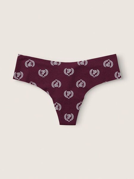 Rich Maroon Seal Red No Show Thong Knickers (P95332) | €4.50