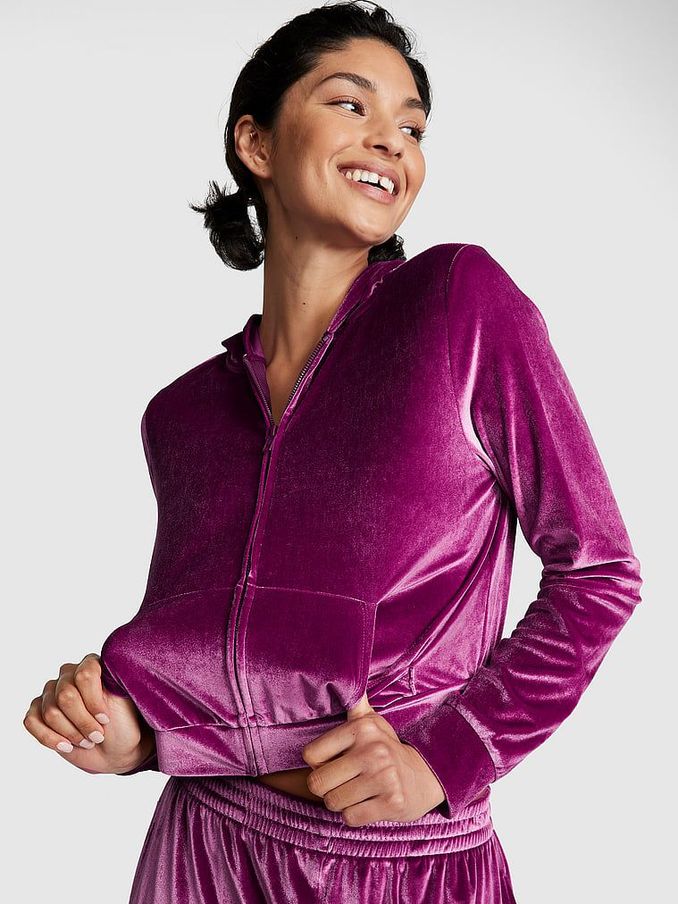Victoria's secret pink velour tracksuit cheap