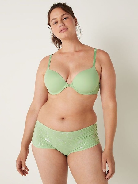 Soft Jade Green Smooth Front Fastening Lightly Lined T-Shirt Bra (P95767) | €15.50