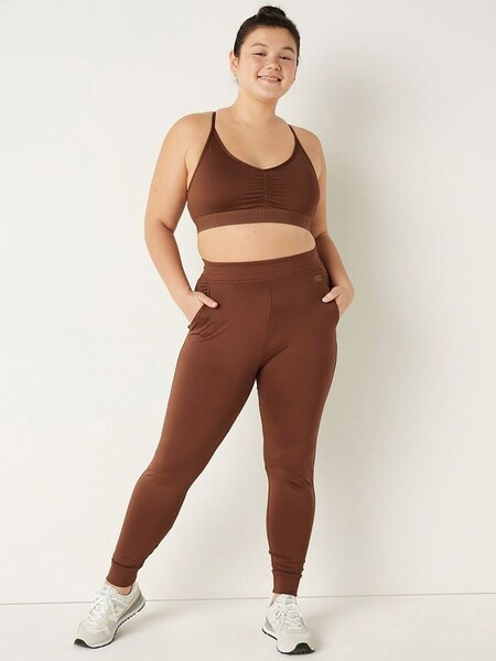 Soft Cappuccino Brown Ultimate High Waist Full Length Jogger (Q06184) | €11.50