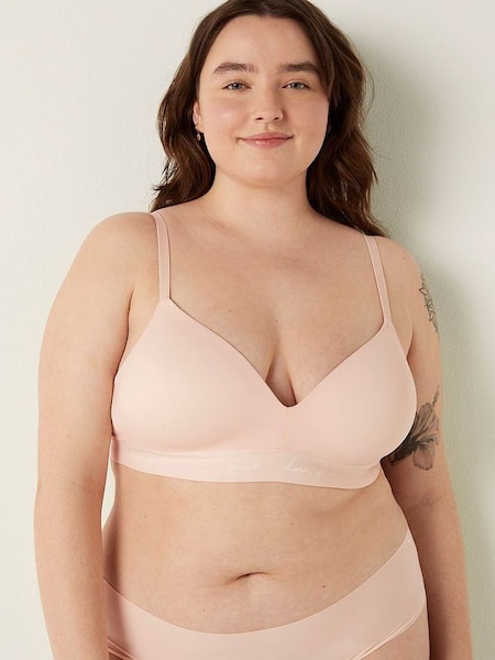 Peach Nectar Pink Smooth Lightly Lined Non Wired T-Shirt Bra (Q08343) | €23