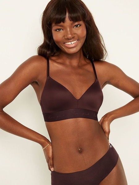 Burnt Umber Brown Smooth Lightly Lined Non Wired T-Shirt Bra (Q08344) | €33