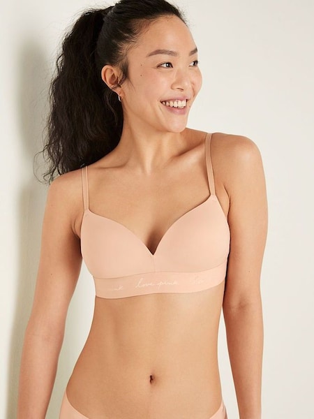 Champagne Nude Non Wired Push Up Smooth T-Shirt Bra (Q08346) | €33