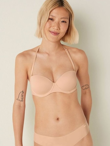 Beige Nude Smooth Multiway Strapless Push Up Bra (Q09026) | €33