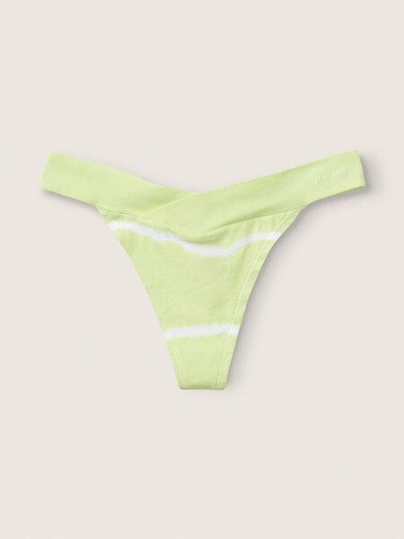 Green Crossover Cotton Thong Knickers (Q09463) | €3.50