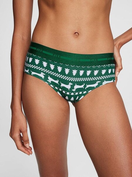 Garnet Green Holiday Logo Hipster Knickers (Q10419) | €10.50