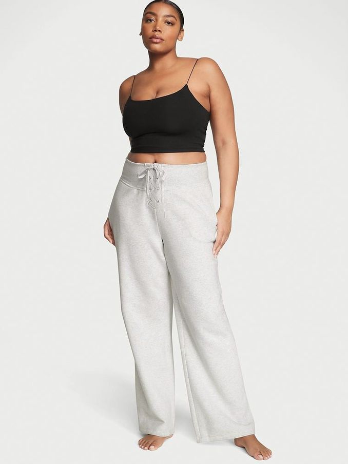 Wide Leg Grey Loungewear Sportlounge Victoria s Secret Ireland