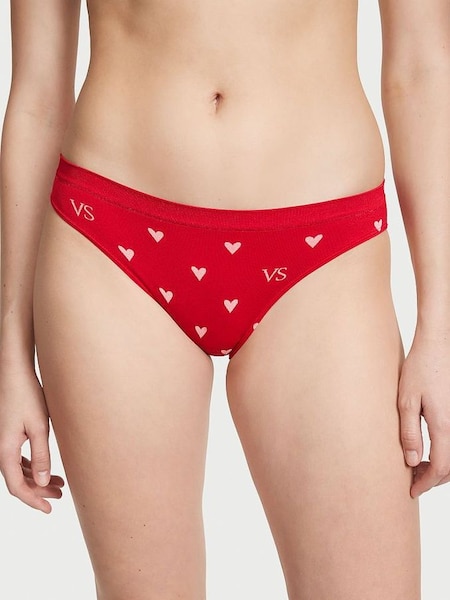 Red Printed Seamless Bikini Knickers (Q33121) | €10.50