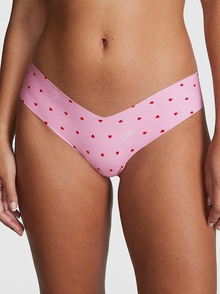 Pink Bubble Heart No-Show Thong Knickers (Q35634) | €10.50