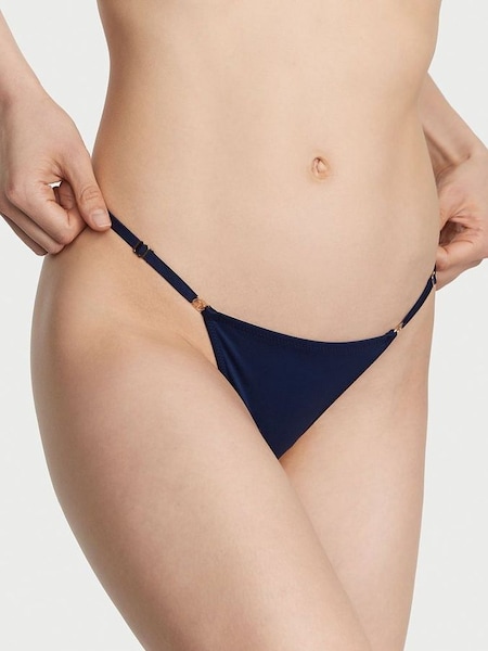 Ensign Navy Blue Smooth Thong Knickers (Q37703) | €15.50