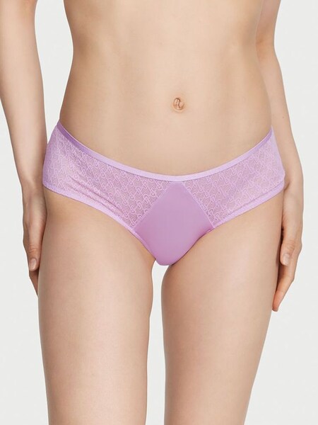 Silky Lilac Purple Lace Cheeky Icon Knickers (Q37850) | €15.50