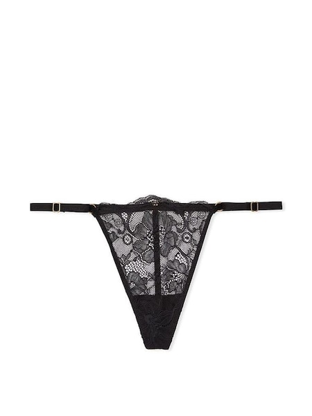 Pure Black Lace G String Knickers (Q37865) | €15.50