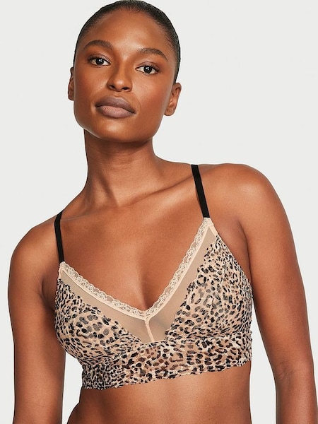 Tie Dye Leopard Posey Lace Bralette T-Shirt Bra (Q41506) | €33