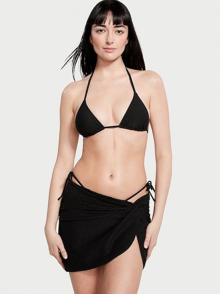 Black Fishnet Triangle Swim Bikini Top (Q42237) | €33