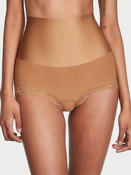 Toffee Nude Lace Trim Short Shaping Knickers (Q43498) | €22.50