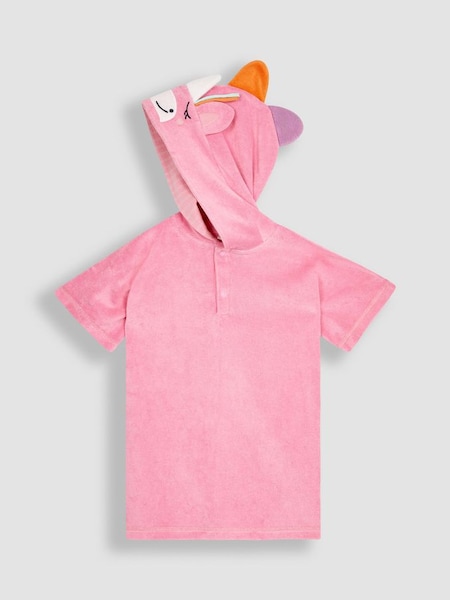 Pink Towelling Hooded Poncho (Q45503) | €32.50