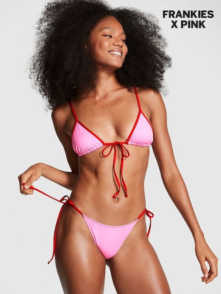 Pink Love Tie Side Frankies Bikinis Rosemary Bikini Bottom (Q50878) | €39