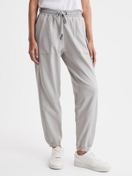 Cotton Blend Tracksuit Bottoms in Grey (Q51621) | SAR 386