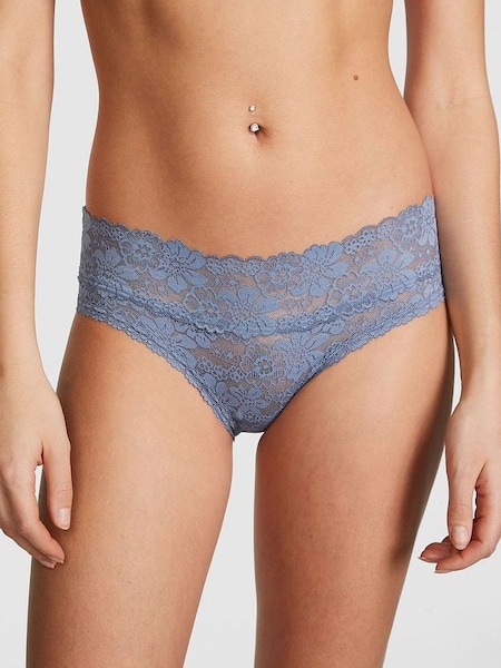 Dusty Iris Blue Lace Hipster Knickers (Q57325) | €10.50