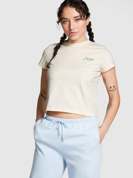 Wildflower Creamer White Short Sleeve Dreamer T-Shirt (Q57336) | €22.50