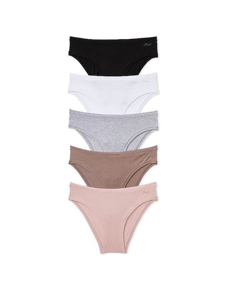 Black/White/Grey/Nude Cheeky Multipack Cotton Knickers (Q57364) | €31