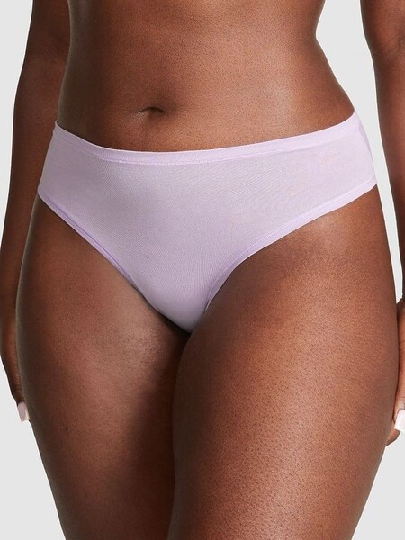 Pastel Lilac Purple Cotton Cheeky Knickers (Q57400) | €10.50
