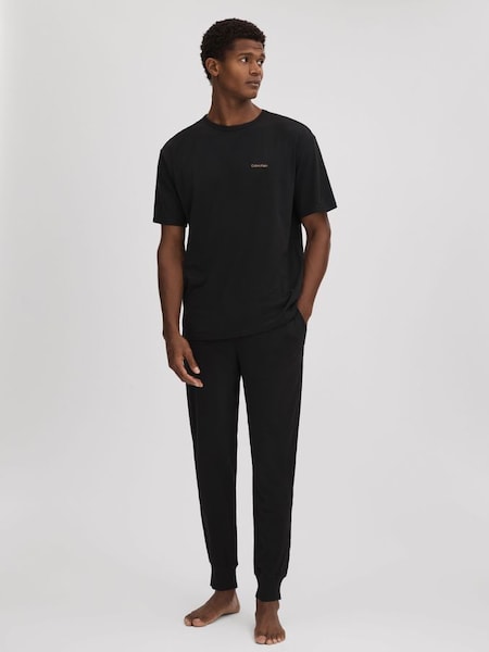 Calvin Klein Underwear T-Shirt and Joggers Set in Black (Q61008) | €120