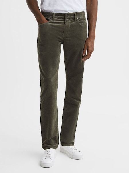 Paige Corduroy Jeans in Forest Shadow (Q72167) | €345
