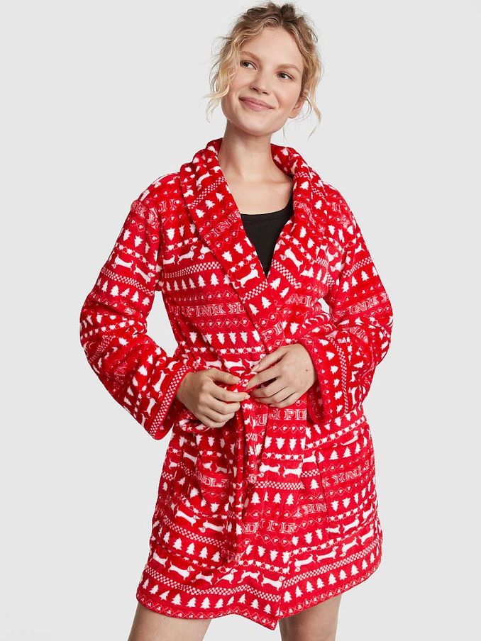 Pink dressing deals gown victoria's secret