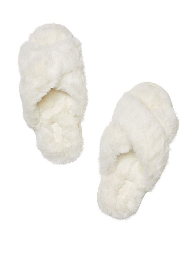 Victoria secret fluffy slippers best sale