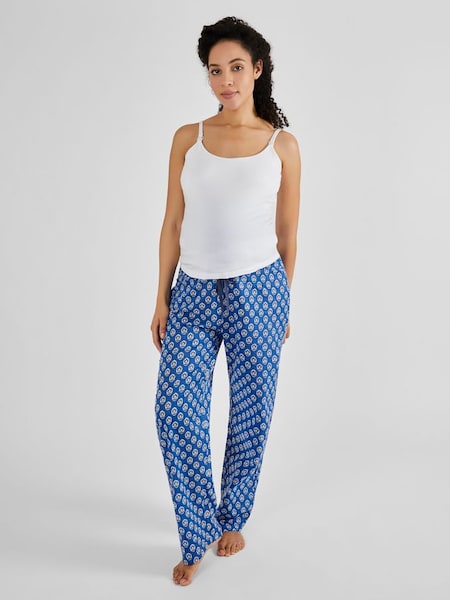 Blue Batik Print Maternity & Nursing Pyjamas Set (Q74174) | €51.50