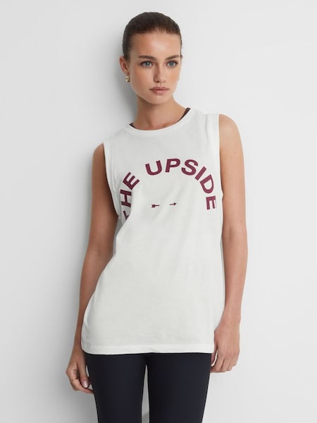 The Upside Sleeveless Crew Neck Vest in White (Q74431) | 95 €