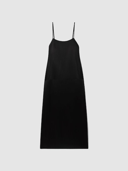 Bondi Born Linen Blend Maxi Dress in Black (Q74721) | $730