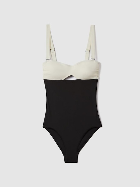 Bondi Born Colourblock Swimsuit in Porcelain (Q74722) | €335