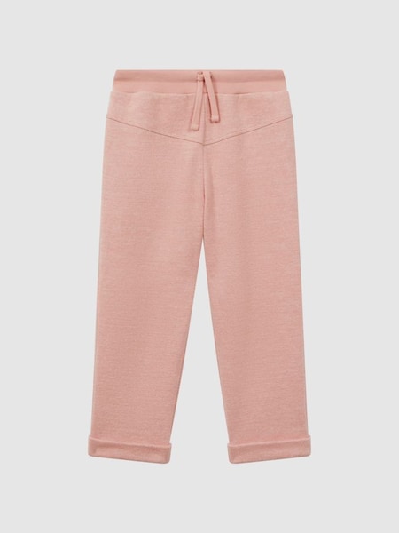Junior Cotton Blend Drawstring Joggers in Apricot (Q74777) | CHF 50