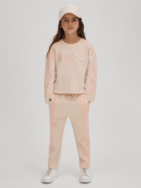 高齡棉質Blend粉色錐形慢跑運動褲 (Q79062) | HK$610