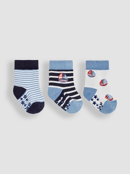 Blue 3-Pack Nautical Socks (Q80311) | €12.50
